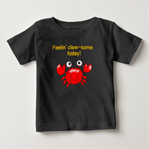 Camiseta De Bebé Diseño de cangrejo lindo y gracioso para los amant