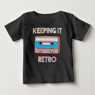 Camiseta De Bebé Diseño de cinta de casete Retro