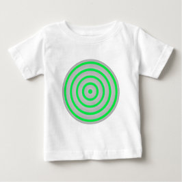 Camiseta De Bebé Diseño de Círculo Concéntrico Colorido Personaliza