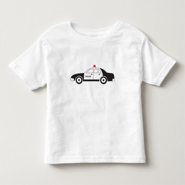 Camiseta De Bebé Diseño de coches de policía de juguete (Anverso)