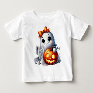 Camiseta De Bebé Diseño de cosecha de fantasmas de Mama Retro Hallo