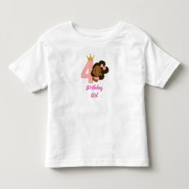 Camiseta De Bebé Diseño de cumpleaños de la Princesa Rosa