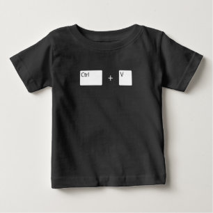 Camiseta De Bebé Diseño de dúo de copiar y pegar para el Día del Pa