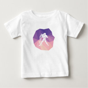 Camiseta De Bebé Diseño de efecto 3d del signo de Aquarius zodiac