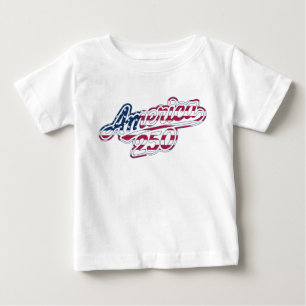 Camiseta De Bebé Diseño de escritura de bandera Semiquincentenario 