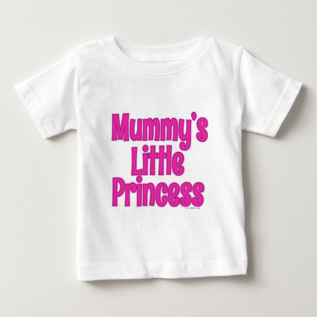 Camiseta De Bebé Diseño de eslóganes pequeños princesas (Anverso)