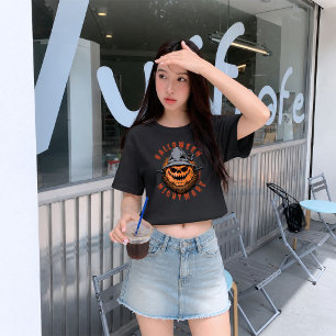 Camiseta De Bebé Diseño de espantapájaros de calabaza de Halloween