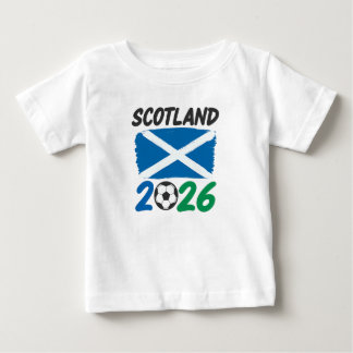 Camiseta De Bebé Diseño de fanático de fútbol de Escocia 2026 / Sal