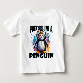 Camiseta De Bebé Diseño de felinos pingüinos para creaciones lúdica