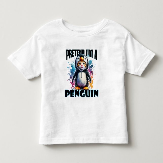 Camiseta De Bebé Diseño de felinos pingüinos para creaciones lúdica (Anverso)