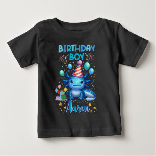 Camiseta De Bebé Diseño de Fiestas Cutos de Aniversario Axolotl Vib