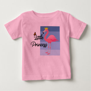 Camiseta De Bebé Diseño de flamenco rosa Little Princess - J fina d
