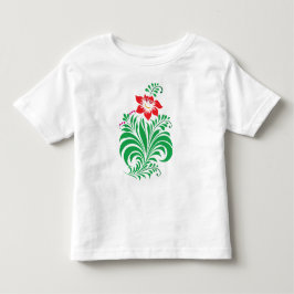 Camiseta De Bebé Diseño de Flor Ornamental – Elegante