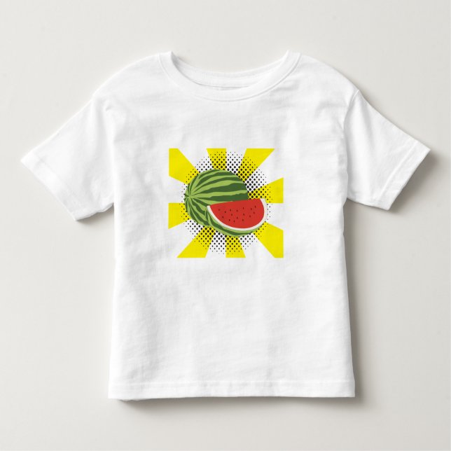 Camiseta De Bebé Diseño de fruta de la sandía (Anverso)