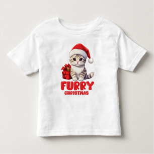 Camiseta De Bebé Diseño de gatitos para Navidades de peluche