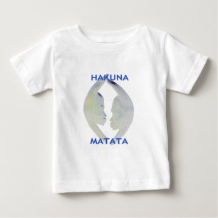 Camiseta De Bebé Diseño de Hakuna Matata de Impresión Africana