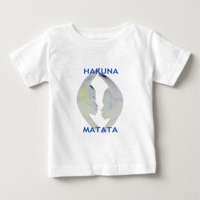 Camiseta De Bebé Diseño de Hakuna Matata para impresión africana (Anverso)