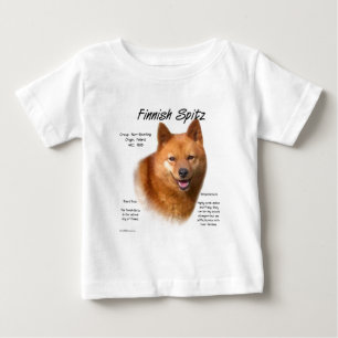 Camiseta De Bebé Diseño de historia de spitz finlandesa