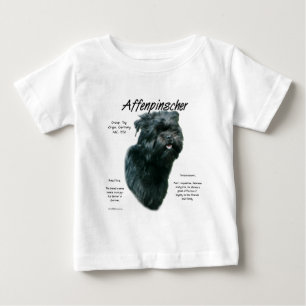 Camiseta De Bebé Diseño de historial de Affenpinscher