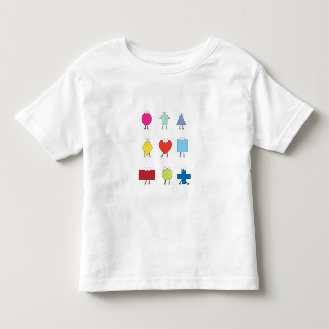Camiseta De Bebé Diseño de Ilustracion de caracteres de forma circu (Anverso)