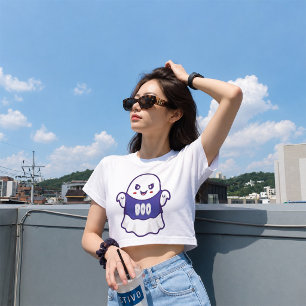 Camiseta De Bebé Diseño de ilustración divertida de fantasma espelu