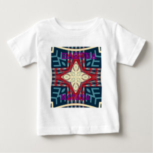 Camiseta De Bebé Diseño de impresión de arte abstracto de texto Hak