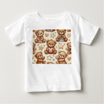 Diseño de impresión de osos cortos y corteses