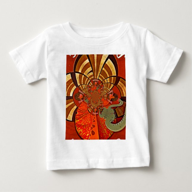 Camiseta De Bebé Diseño de jirafa única animal Hakuna Matata (Anverso)