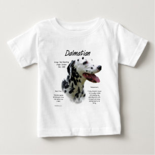 Camiseta De Bebé Diseño de la historia dálmata (negro)