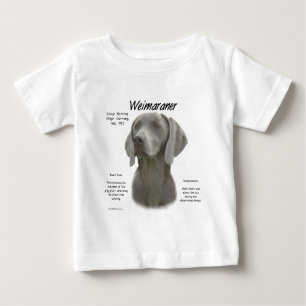 Camiseta De Bebé Diseño de la historia de Weimaraner