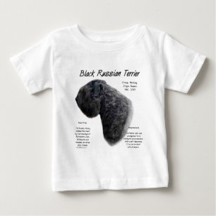 Camiseta De Bebé Diseño de la historia del territorio ruso negro