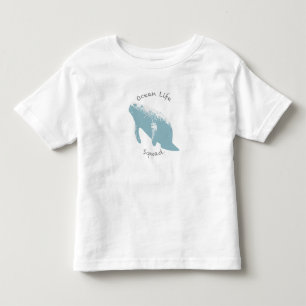 Camiseta De Bebé Diseño de manatí Ocean Life Squad® para amantes de