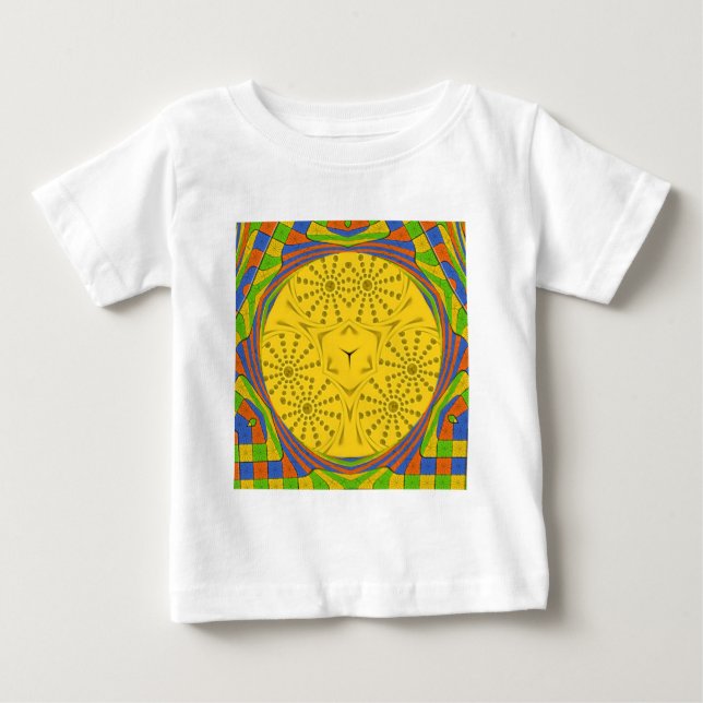 Camiseta De Bebé Diseño de marco de verificación para la impresión  (Anverso)