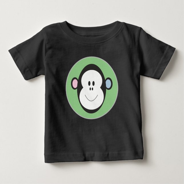 Camiseta De Bebé Diseño de mono (Anverso)