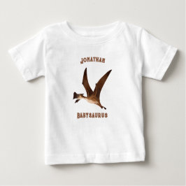 Camiseta De Bebé Diseño de monograma moderno y elegante Babysaurs b