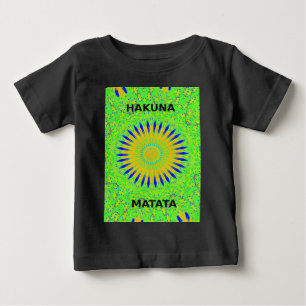 Camiseta De Bebé Diseño de Motivo Africano en Impresión de Arte Ver