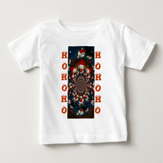 Camiseta De Bebé Diseño de Navidades especiales Santa Kaleidoscope (Anverso)