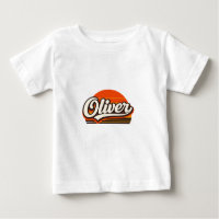 Diseño de nombre personalizado Oliver Retro Atarde