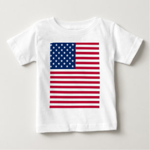 Camiseta De Bebé Diseño de orgullo de bandera estadounidense de EE.
