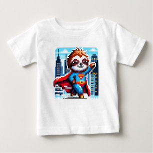 Camiseta De Bebé Diseño de paisajes urbanos del Héroe del Arte Pixe