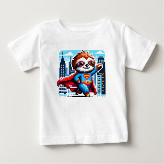 Camiseta De Bebé Diseño de paisajes urbanos del Héroe del Arte Pixe