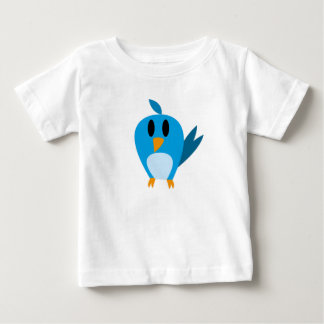 Camiseta De Bebé Diseño de pájaros azules