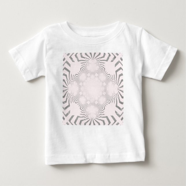 Camiseta De Bebé Diseño de patrón blanco suave y sorprendente (Anverso)