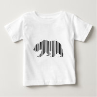 Diseño de patrón de código de barras del oso dorad