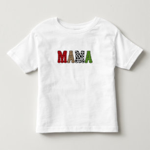 Camiseta De Bebé Diseño de patrón de cuadros de Mama Christmas