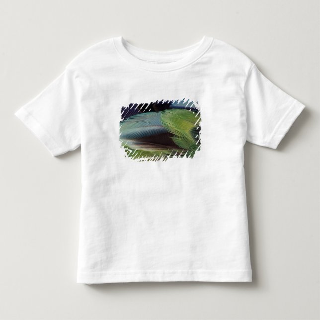 Camiseta De Bebé diseño de patrón de pluma de loro (Anverso)