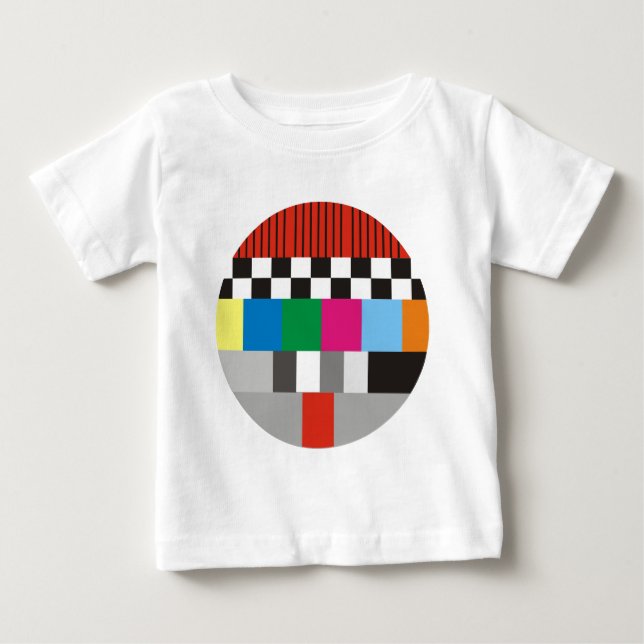 Camiseta De Bebé Diseño de patrones de prueba (Anverso)