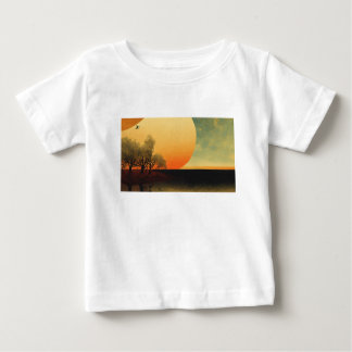 Camiseta De Bebé Diseño de perfil solar único para un aspecto moder
