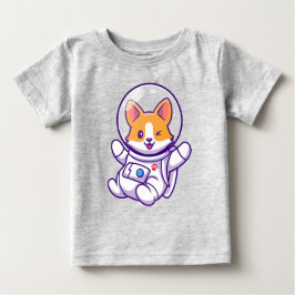 Camiseta De Bebé Diseño de perros adorables astronautas