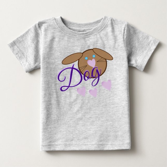 Camiseta De Bebé Diseño de perros caprichosos (Anverso)